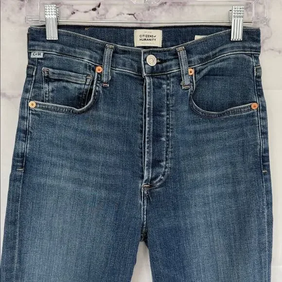 CITIZENS OF HUMANITY Jolene Vintage Slim High Rise Jeans Undercurrent Size 27 - Picture 9 of 16